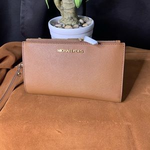 Michael Kors large double zip wristlet